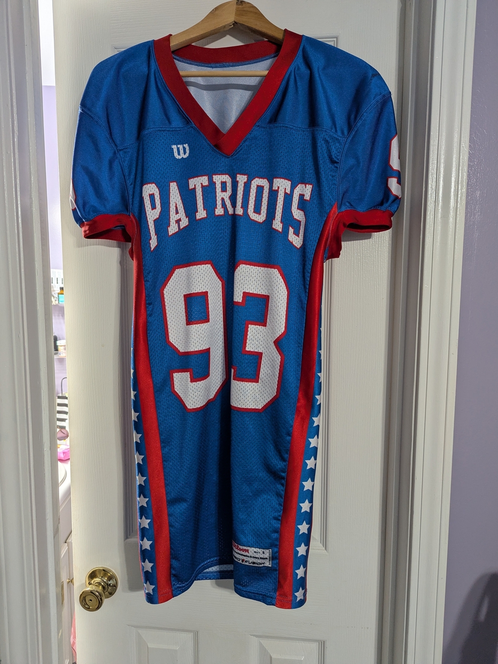 Wilson Patriots Jersey Mens Small